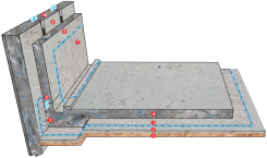 Chồng thấm chuyên dụng cho hồ bơi khi dùng DF - 1105 Sàn